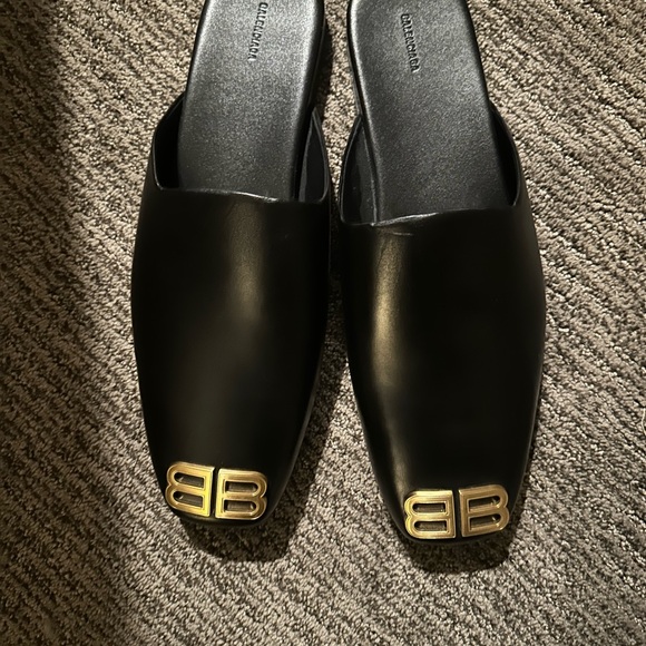 BB BALENCIAGA Men’s Leather slides EU 46. New without tags. - Picture 10 of 11